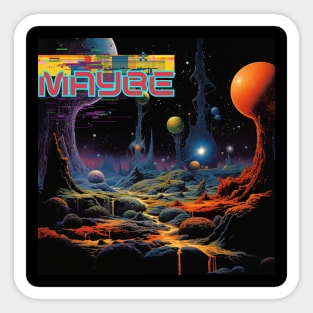 Maybe  - 1970's Imagined ProgRock Album Cover Sticker